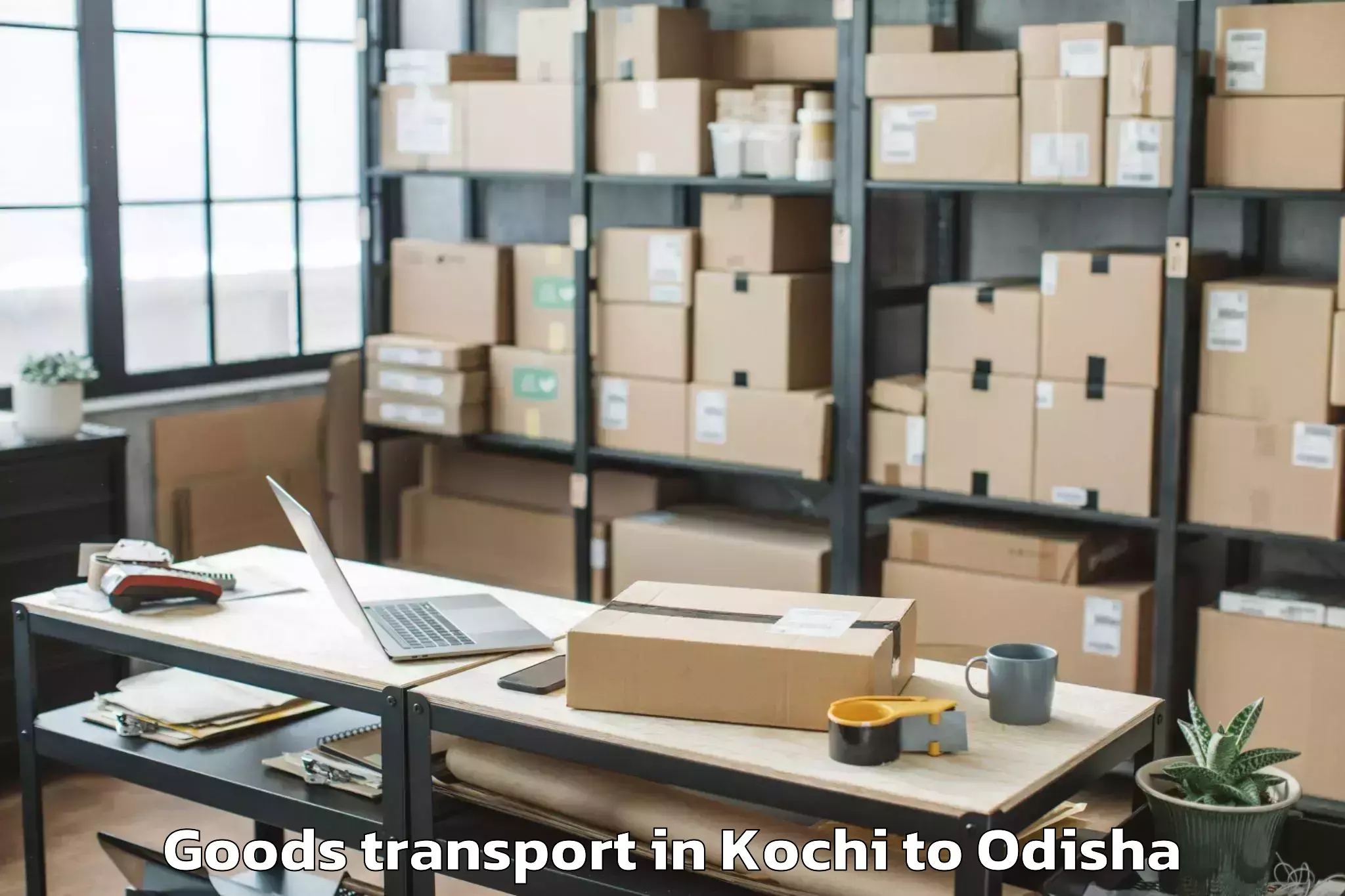 Quality Kochi to Rugudi Goods Transport